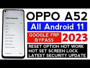 Oppo A52 (CPH2061) Android 11 Google Frp unlock [WITHOUT PC] Fixed Clone Phone solution.