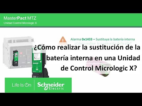 ¿Cómo realizar la sustitución de la batería interna en una Unidad de Control Micrologic X?