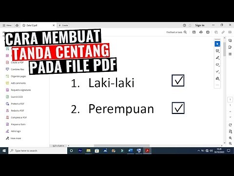Cara Membuat Tanda Centang di File PDF