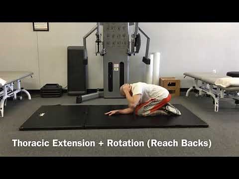 Thoracic Extension + Rotation (Reach Backs)