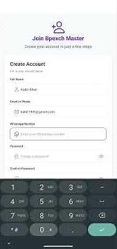 how to create BPEXCH MASTER account