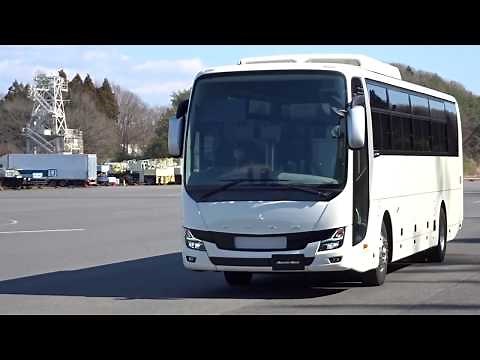 【ドライバー異常時対応システム（EDSS）車外編】三菱ふそうの大型観光バス「エアロクィーン」「エアロエース」の安全装備機能を動画で
