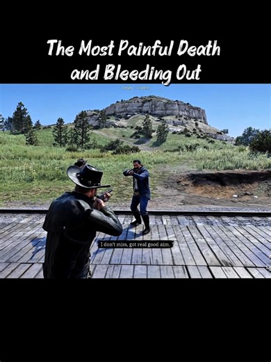 The most Painful Death and Bleeding Out #reddeadredemption2 #rdr2 #arthurmorgan #rdr2clips #reddeadtok