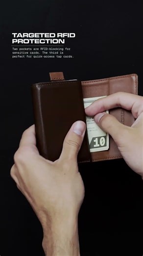 Targeted RFID Protection - Speed Wallet #wallet #speedwallet #fyp #leatherwallet #fullgrainleather