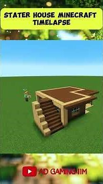 Minecraft Easy Starter House🏠 #minecraft