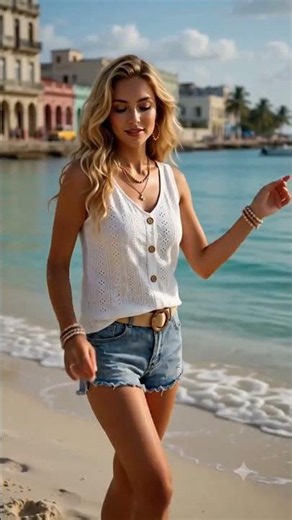 The Ultimate Summer Combo: White Top & Hot Shorts 🤍 Today's Outfit