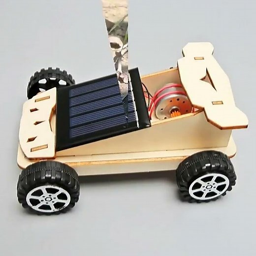 DIY Solar Powered Car for Kids | Easy STEM Project #shorts