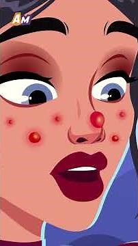 Twin sisters were fused together by their hair #shortanimation