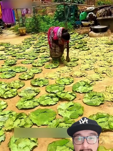 Asi fabrican platos con hojas de arboles #fyp #videoviral