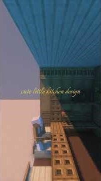 Minecraft oak cottage kitchen design #shorts #minecraft #minecraftbuilding #minecraftshorts