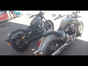 RACE!!!! Yamaha bolt vs Honda Stateline