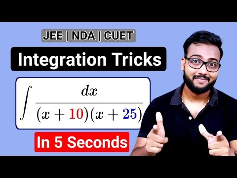 Integration Short Tricks | Integration Class 12 | JEE | NDA | CUET | Shivnath Sahu Maths