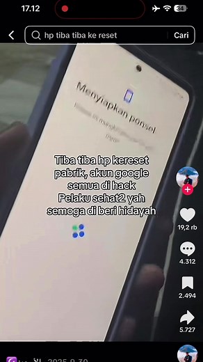 Tutorial Akun Google Tak Direset Jarak Jauh