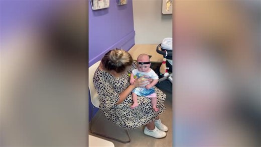 Baby Hears Moms Voice For First Time With Hearing Aid