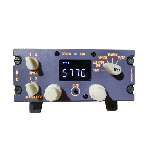 Hoowalt D203 B737 1:1 Flight Deck ATC Transponder Panel for Flight Sim