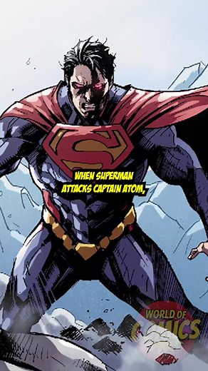 Superman fought Captain Atom, and almost didn’t walk away! ☠️ #dc #superman #captainatom #dcuniverse | Comics Rank
