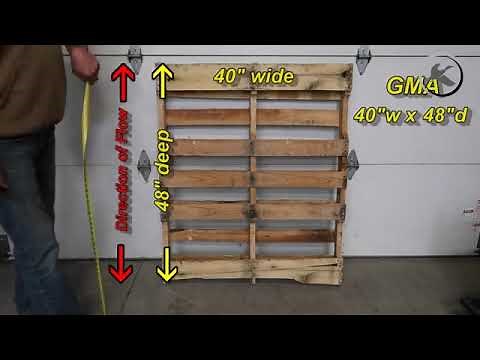 Measuring & Orienting Pallets for Pallet Flow Rack | Mallard Manufacturing