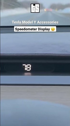 Tesla Model 3 and Y Accessories by Tesloid! Speedometer Display!