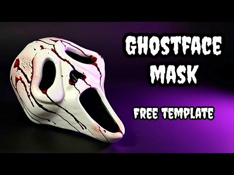 How To Make a Ghostface Mask from EVA Foam - FREE Template!