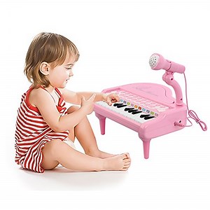 Watch Love&Mini 24 Keys Pink Piano Toy for Kids on Amazon Live