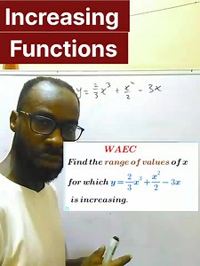 Application of Differentiation: Increasing Function. #math #calculus #explore Part 1 | MATH with ISH