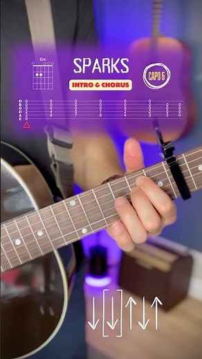 sparks (coldplay) guitar tutorial