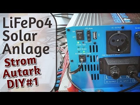 DIY: LiFePo4 self-sufficient power supply with solar & inverter for camper & mobile home