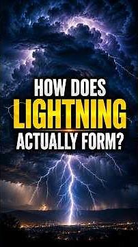 How Does a Lightning Bolt Actually Form? ⚡ #facts