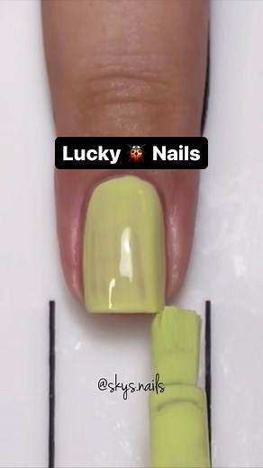 Lucky little Ladybug 🐞 Nail art as cute as can be! 2 layers = infinite possibilities! @skys.nails and out Bee-You-Tiful Spring plate! #nailsart #DIYnails #springnails | UberChic Beauty