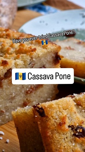 Bajan Cassava Pone hits different 🤤 #barbados #caribbeanfood #barbados🇧🇧 #cassava | Uncle Mon Mon