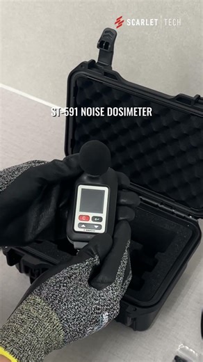 Unboxing Scarlet ST-591 #NoiseDosimeter, compliant with OSHA, NIOSH, MSHA, & other standards.