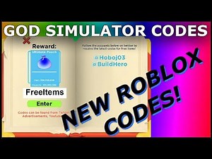 God Simulator Codes! (ROBLOX)