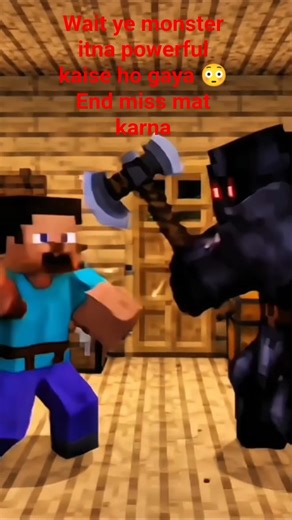Steve vs Dark Monster 😱 Who Wins #minecraftshorts #Shorts