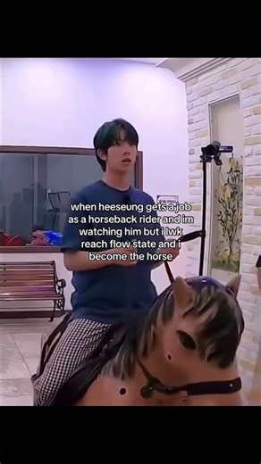 i'm suddenly a horse now🥹 neighh🥹 #enhypen #heeseung #enhypen