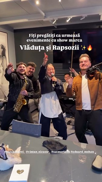 Vladuta Lupau has fun and sings with the band! #shorts