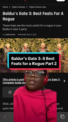 Baldur’s Gate 3: 8 Best Feats for a Rogue Part 2 #baldursgate3 #bg3 #baldursgate #baldursgateiii #baldursgate3tips #greenscreen