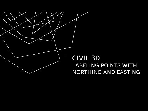 Points to display Northing and Easting