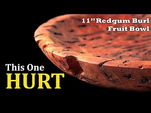 Woodturning a Redgum Burl Bowl