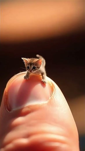 The World's Tiniest Kitten! 🥺🤏