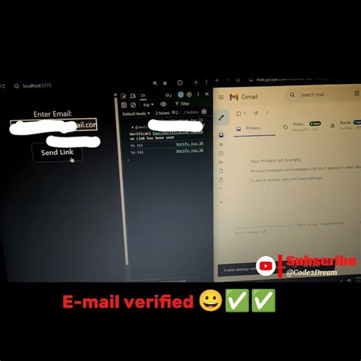 How Apps ACTUALLY Verify Your Email 📧✅ (I Built It!) #shorts #coding