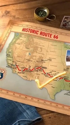 Historic route 66 area map 🇺🇲🥰🏞️🚗 #route66 #monumentvalley #ArizonaHistory #california #route #monument | Historic Route 66