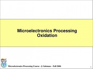 Microelectronics Processing Oxidation - SlideServe