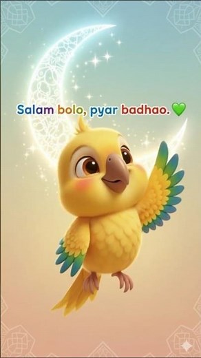 Salam is the sunnat of prophet Muhammad cartoon for kids