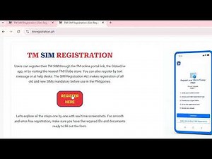 TM SIM Registration 2026 All Steps