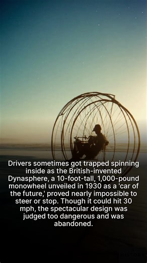 Meet the Dynasphere, the 1930s monowheel that was fast, ambitious, and wildly impractical. | The History Page