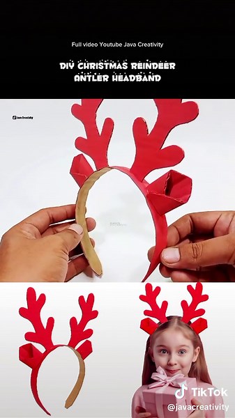 Ideas para diademas de reno para Navidad
