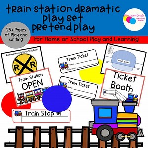 Train Station Dramatic Play, Pretend Play, Printable Play Kit, for Preschool Activities and Kindergarten Activities, Train Theme Play - Etsy