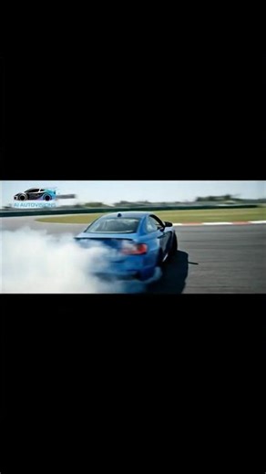 BMW M4 slides on the track