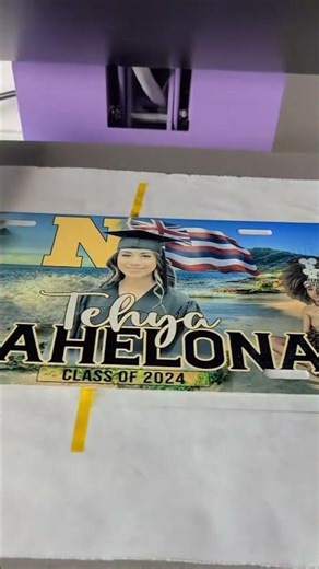 Sublimation Graduation License Plate Tutorial #fok #SmallBusiness #sublimation