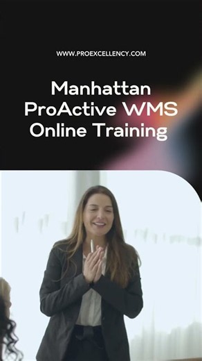 Manhattan ProActive WMS Training | Beginner Guide